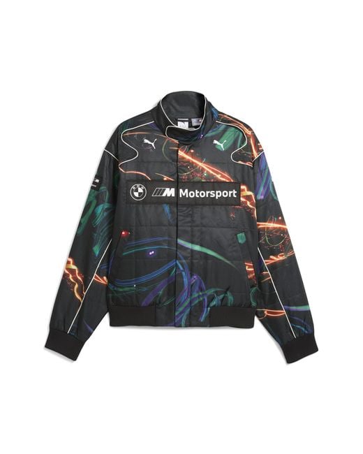 PUMA Gray Bmw M Motorsport Cao Fei Racer Jacket for men