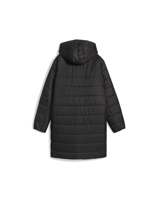 PUMA Black Essentials Hooded Padded Parka