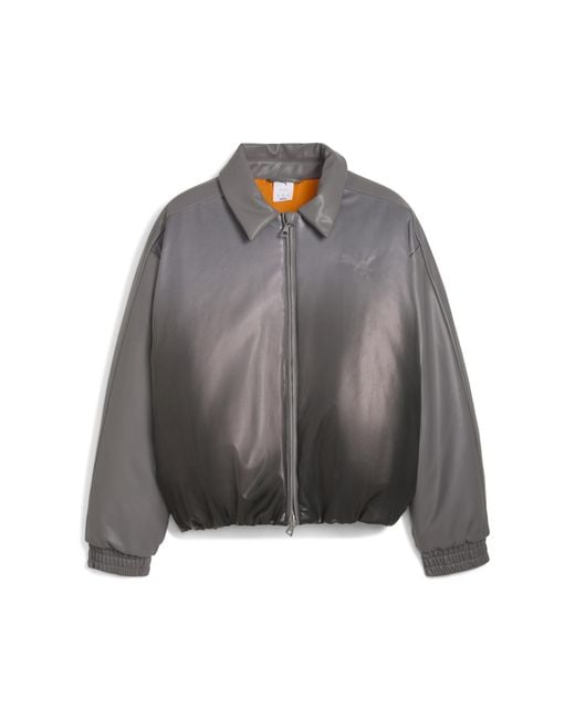 PUMA Gray Outerwear Oversized Bomber Jacket for men