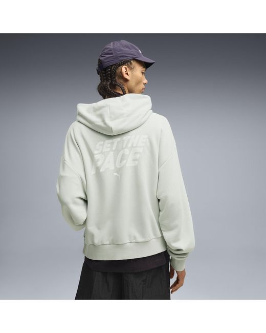 PUMA Gray Run Culture Collective Boxy Hoodie for men