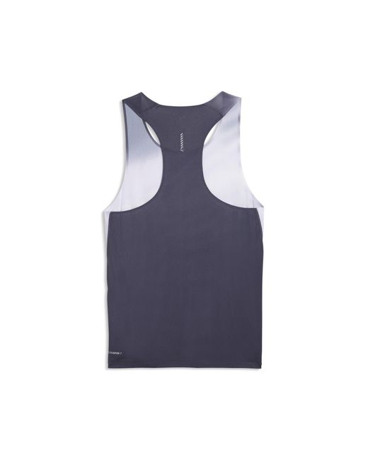 PUMA Blue Lightspeed Graphic Performance Fit Running Singlet for men