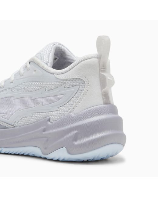 PUMA White Scoot Zeros Grey Frost Basketball Shoes