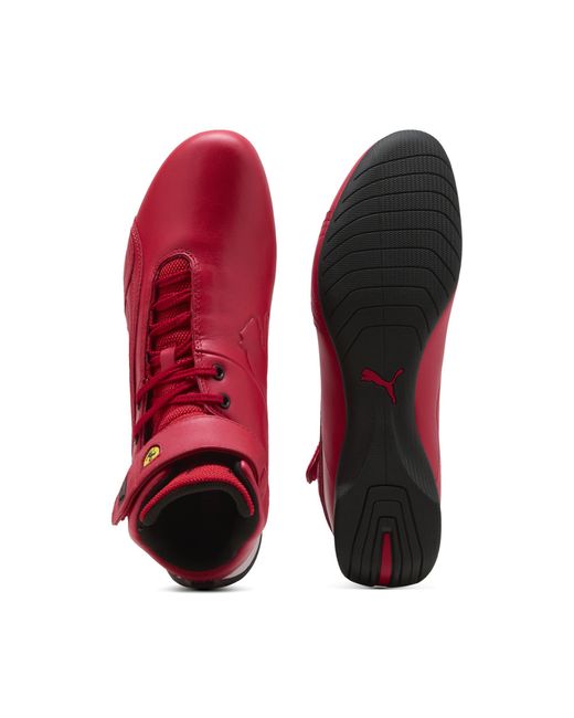 PUMA Red Ferrari Future Cat Hi Monza High Sneakers for men