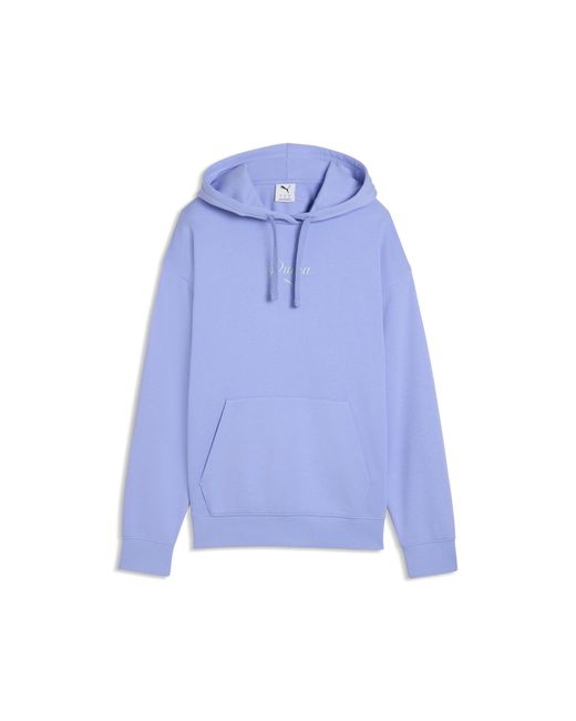 PUMA Blue Essentials Script Hoodie