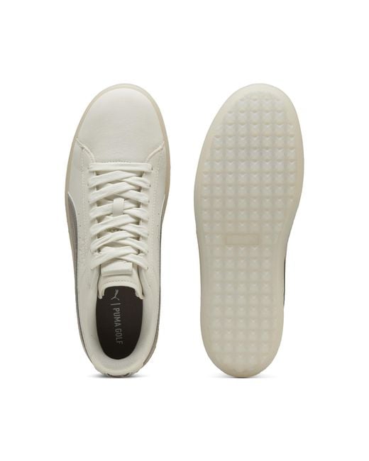 PUMA White Suede Golf Shoes for men