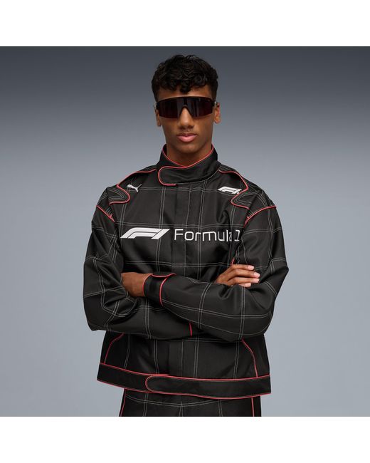 PUMA Black Formula 1Â 75 Years Motorsport Racing Jacket for men