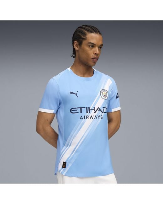 PUMA Blue Manchester City 25/26 Authentic Home Jersey for men