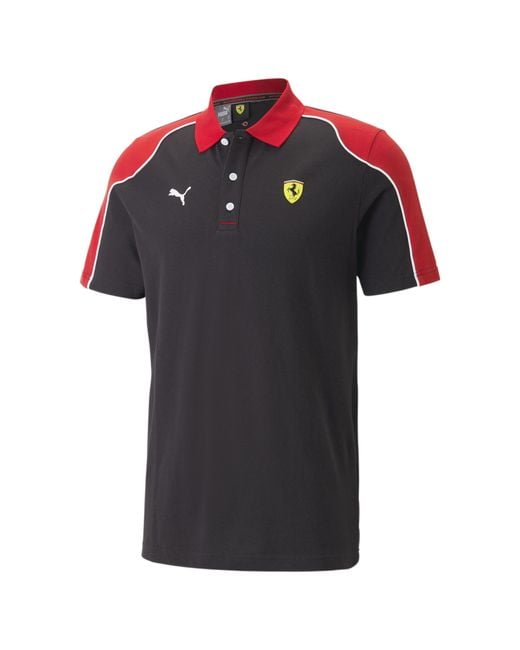 PUMA Gray Scuderia Ferrari Polo Shirt for men