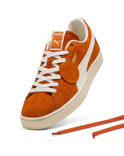 PUMA Orange Suede Charles F. Stead Iv Sneakers for men
