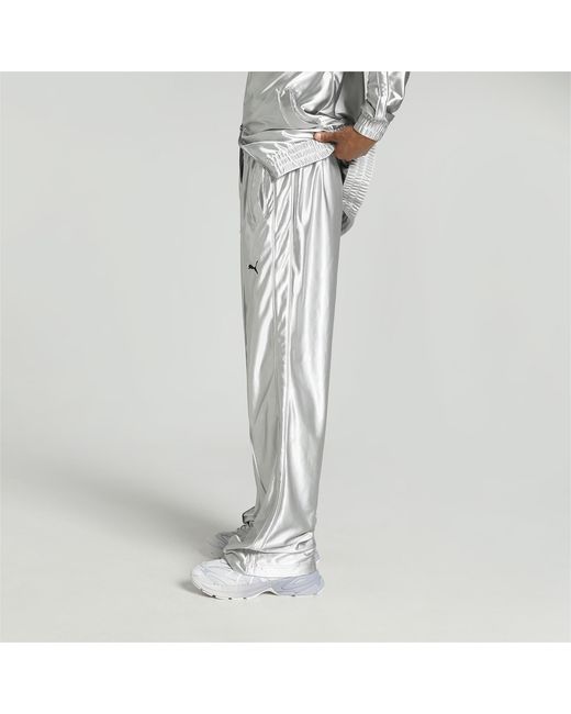 Metallic track shop pants