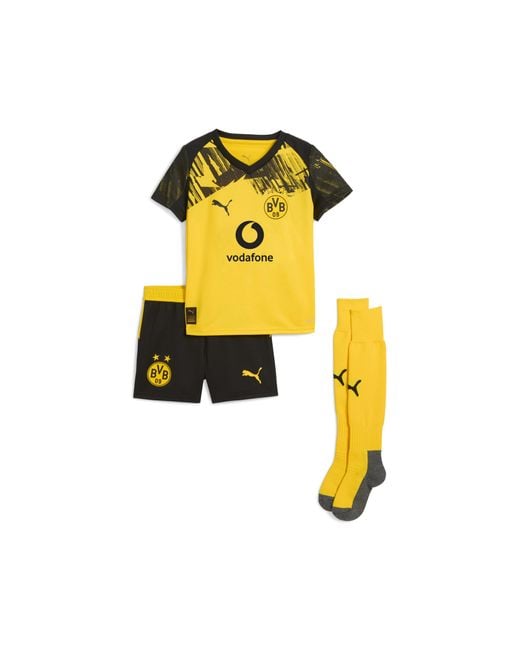 Equipación Mini Borussia Dortmund 25/26 Para Niños, Ropa, Faster Amarillo/Negro PUMA de color Yellow