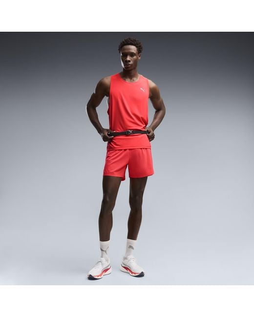 PUMA Red Velocity Running Tank Top for men