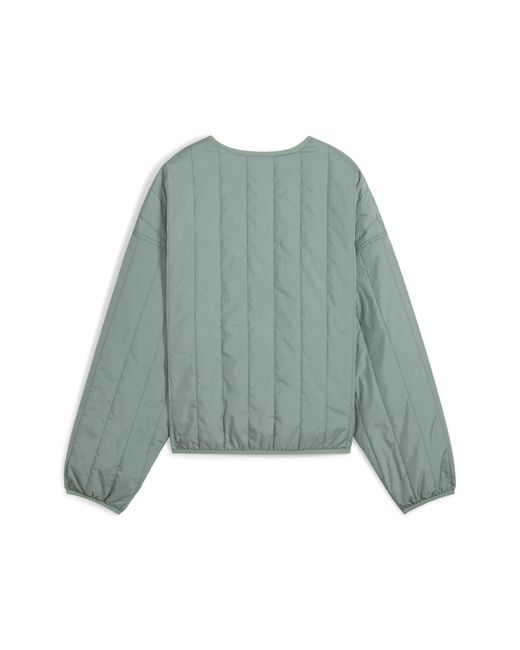PUMA Gray Relaxed Liner Wendbare Jacke