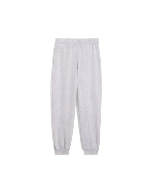 PUMA Gray Elevated Essentials Acid Wash Fleece Sweatpants