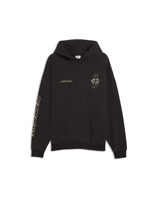 PUMA Black X Represent Oversized Hoodie for men