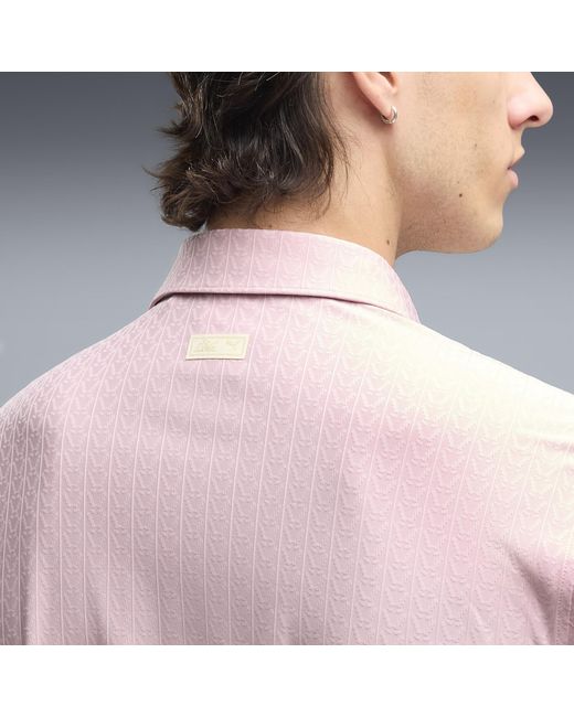 PUMA Pink X Arnold Palmer Textured Polo for men