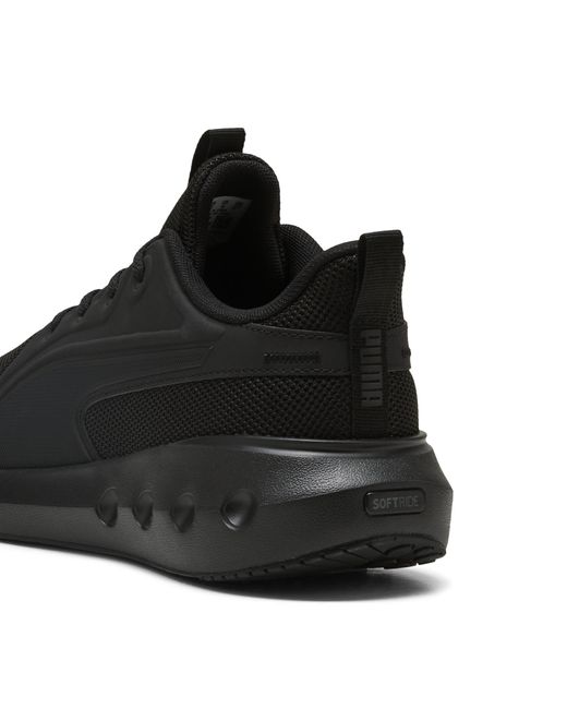 PUMA Black Softride Carson Wide Sneakers for men