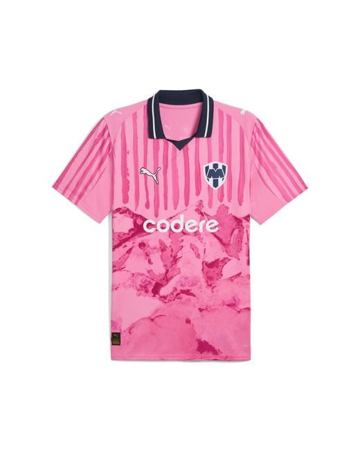 PUMA Kidsuper X Cf Monterrey Shirt Voor Roze/Wit, Maat in het Pink voor heren