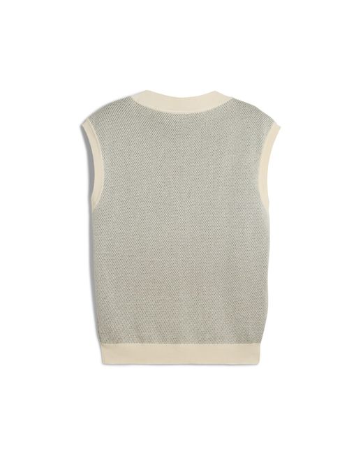 PUMA Gray Knit Vest for men