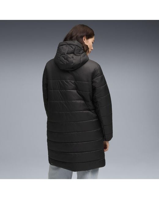 PUMA Black Essentials Hooded Padded Parka