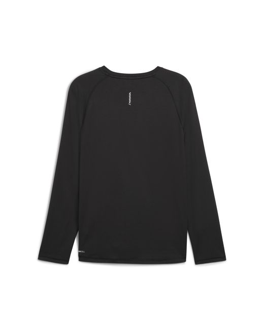 PUMA Black Velocity Long Sleeve Running Top for men