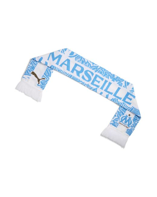 Sciarpa Olympique De Marseille Essentials, Accessori, Bianco di PUMA in Blue