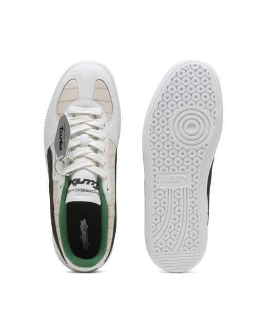 PUMA White Porsche Legacy Palermo Pinstripe Sneakers Schuhe