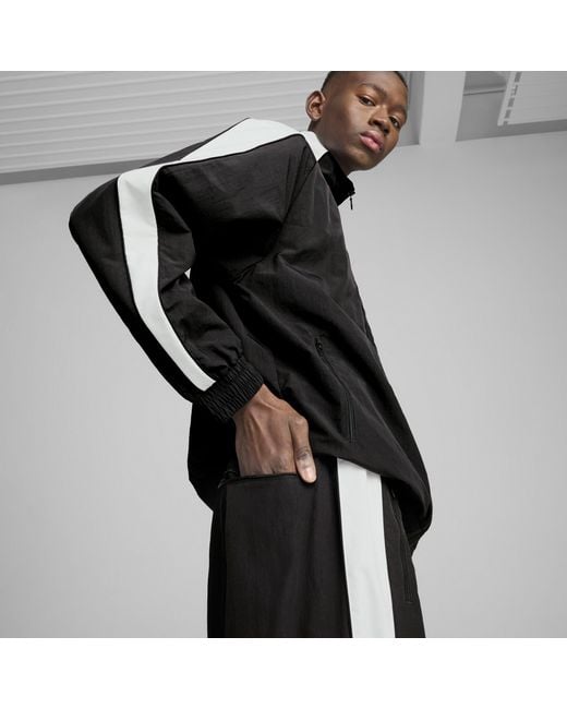PUMA Black T7 Oversized Track Pants