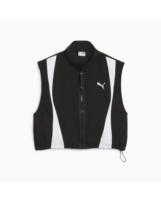 PUMA Dare To Woven Vest Jacket in Black Lyst UK