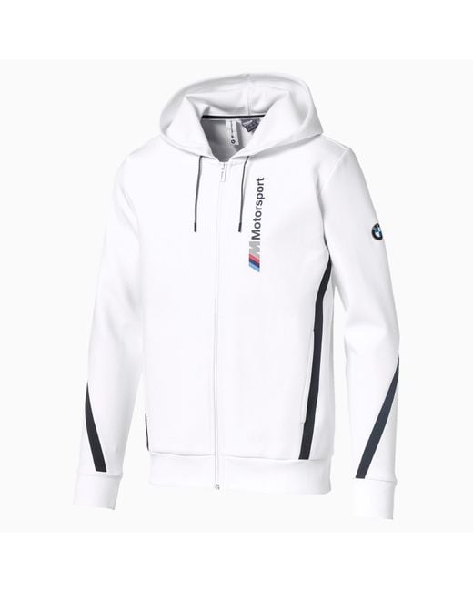 PUMA Bmw M Motorsport Men's Hooded Sweat Jacket in 02 (White) for Men - Save 23% - Lyst