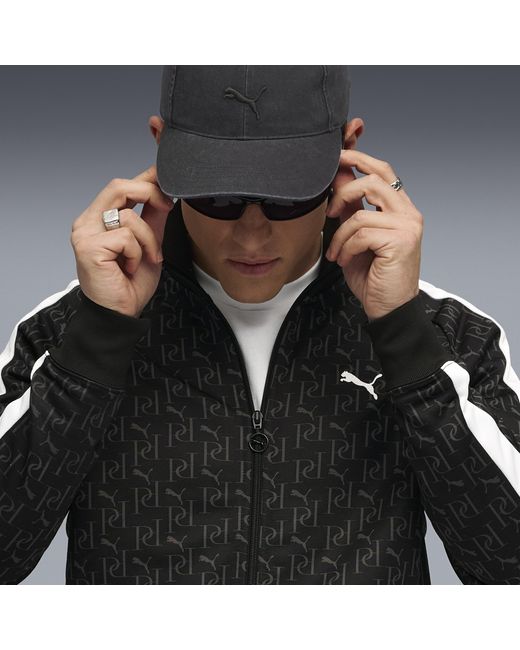 PUMA T7 Allover-Print Trainingsjacke Herren, Kleidung in Black für Herren