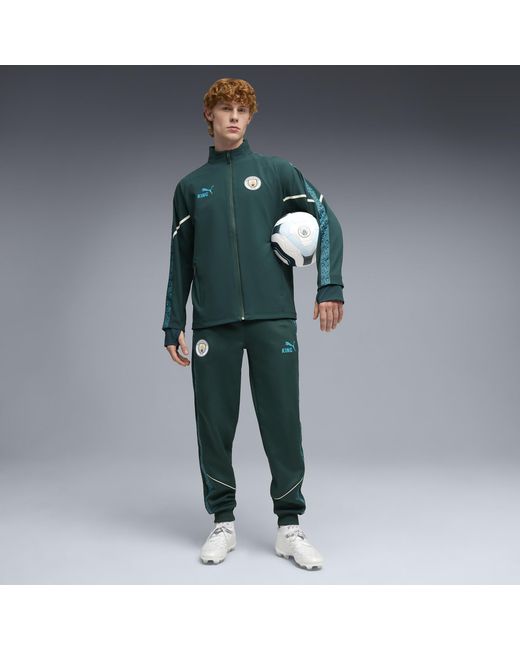 PUMA Manchester City King Ultimate Anthem Trainingsjacke Herren, Kleidung in Green für Herren