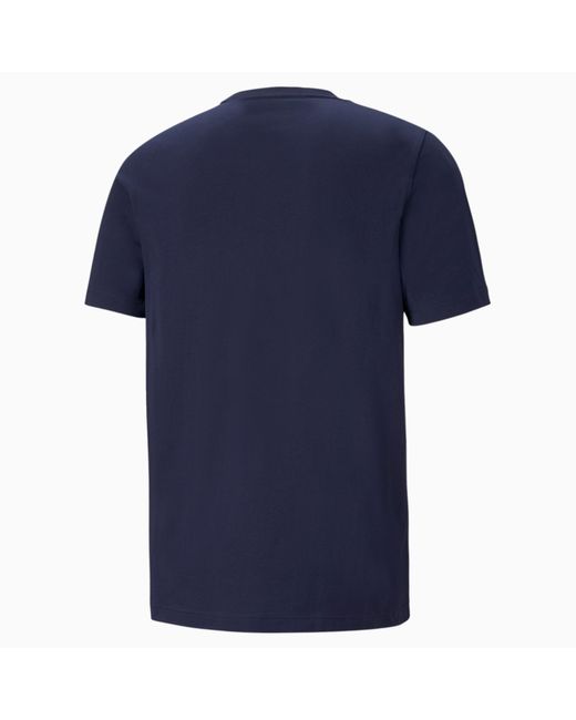 PUMA Essentials Logo T-Shirt Voor in het Blue