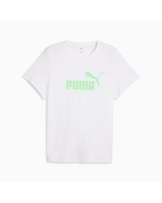 PUMA Ess No. 1 Logo T-Shirt Voor in het White