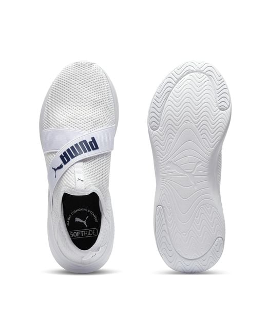 PUMA White Softride Harmony Slip-On Shoes