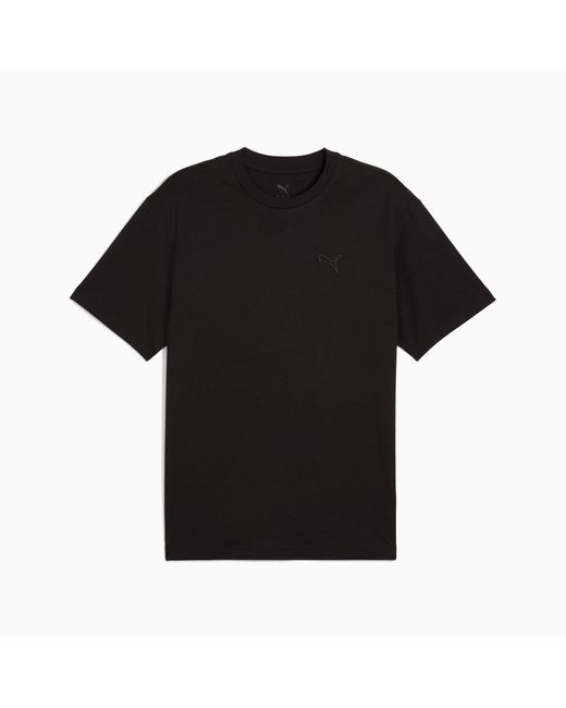 PUMA Essentials Elevated Uniseks T-Shirt Voor in het Black