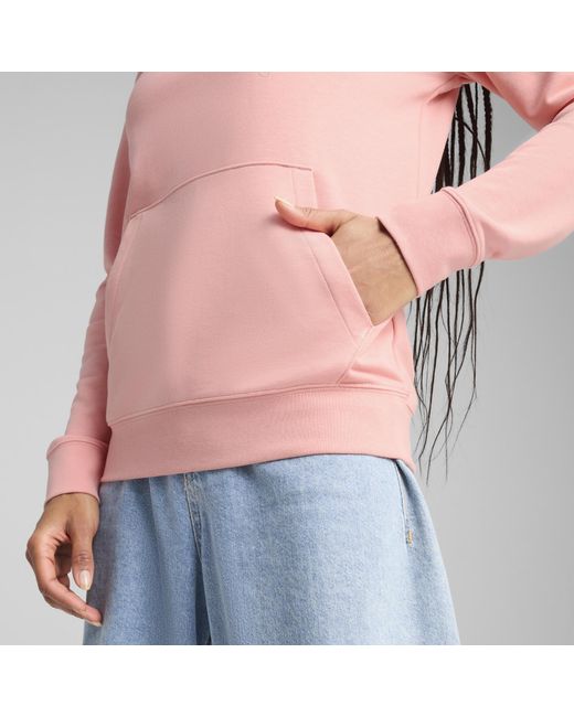Felpa Con Cappuccio Ess Metallic Da Donna, Rosa/Argento/Altro di PUMA in Pink