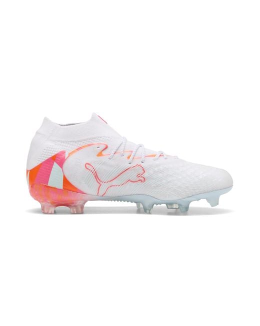 PUMA White Future 9 Ultimate Brilliance Fg Football Boots