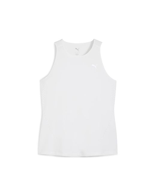 Camiseta De Tirantes De Running Cloudspun Run Para Mujer, Ropa, Blanco PUMA de color Gray