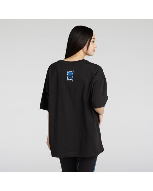 Camiseta De Manga Corta Nekosan X Hoops Dylan Graphic Extragrande PUMA de hombre de color Black