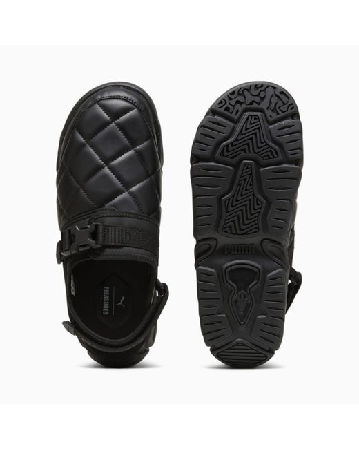 Chaussure Claquettes Matelassées Ts-01 X Pleasures PUMA en coloris Black