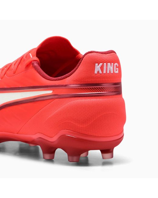 PUMA Red King Match Fg/Ag Football Boots Glowing/ Fire