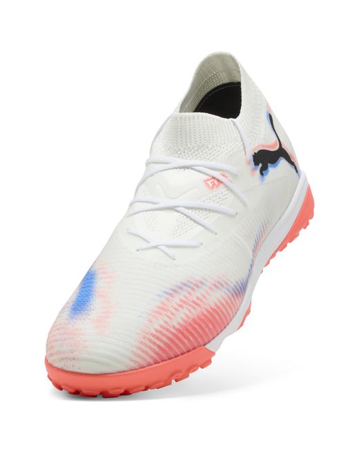 PUMA Future 8 Match Tt Voetbalschoenen Voor Zwart/Rood/Wit, Maat in het White