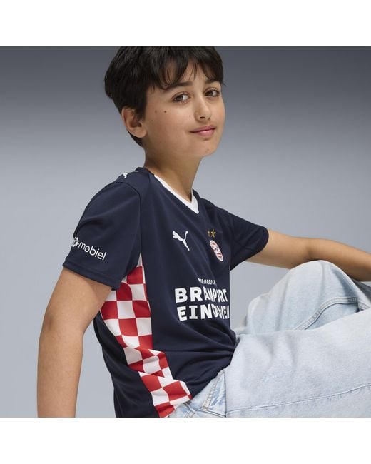 Camiseta Psv Eindhoven 2.ª Equipación 25/26 Juvenil, Ropa, /Blanco PUMA de color Blue