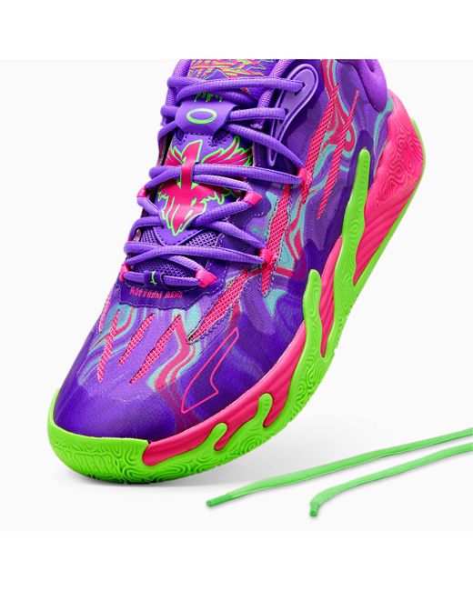 Zapatillas de Baloncesto Mb.03 Toxic PUMA de color Purple