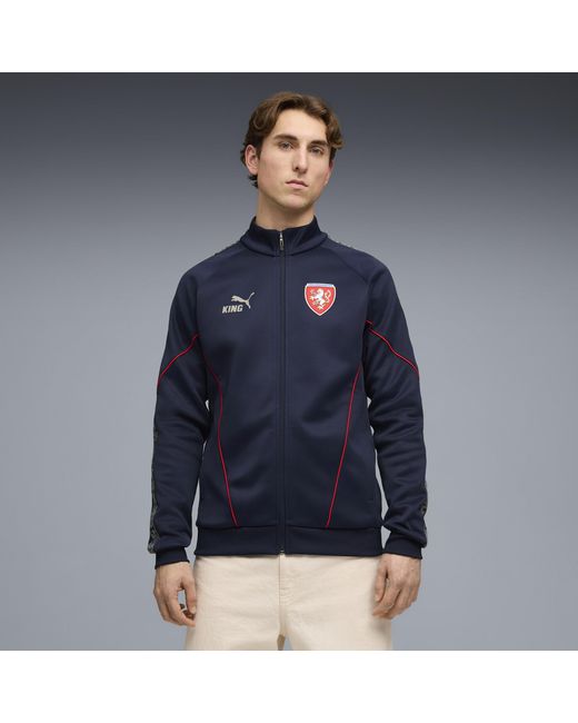 PUMA Blue Czechia King Anthem Jacket for men