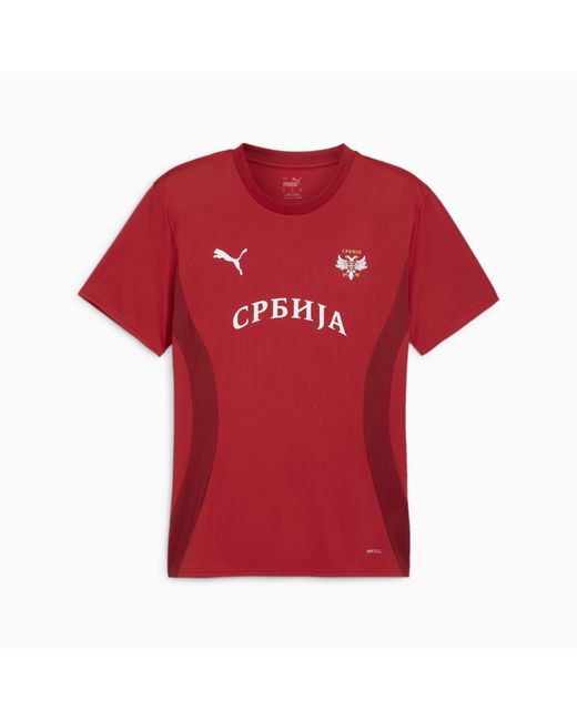 PUMA Red Serbia Pre-match Football Jersey for men