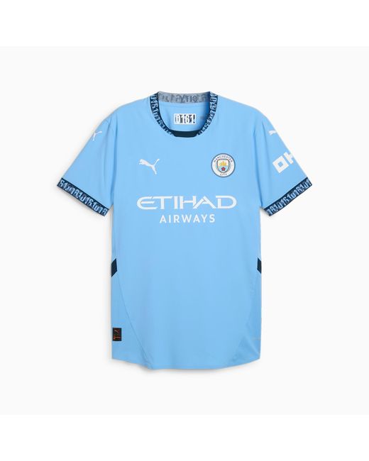 PUMA Blue Manchester City 24/25 Authentic Home Jersey for men