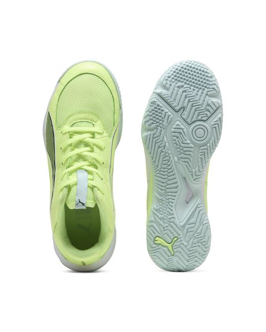 PUMA Green Accelerate 4 Handballschuhe Teenager, Schuhe, Fizzy Light/Grün Terrain/Weiß
