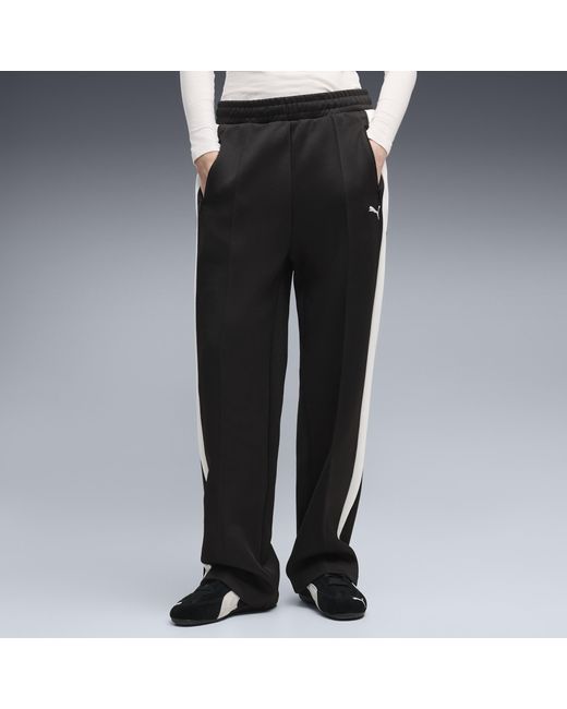 PUMA Black T7 Straight Track Pants